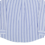CHAPS Mens Shirt Blue Striped Long Sleeve L
