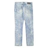CALVIN KLEIN JEANS Mince Distressed Mens Jeans Blue Slim Straight W32 L32