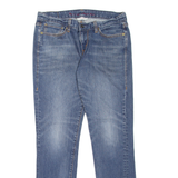 LEVI'S 521 Ultra Low Womens Jeans Blue Slim Skinny Stone Wash W30 L30