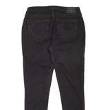 TRUE RELIGION Curvy Womens Jeans Black Slim Skinny W31 L30