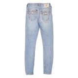 TRUE RELIGION Halle Womens Jeans Blue Slim Skinny Stone Wash W25 L27