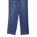 LEE Pinstripe Womens Jeans Blue Regular Mom 90s W24 L28