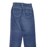 LEE Pinstripe Womens Jeans Blue Regular Mom 90s W24 L28