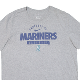 NIKE Mariners Baseball Mens T-Shirt Grey USA XL