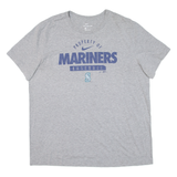 NIKE Mariners Baseball Mens T-Shirt Grey USA XL