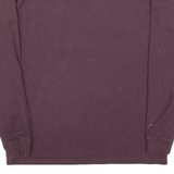 CARHARTT Womens T-Shirt Maroon Long Sleeve XS