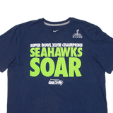 NIKE Super Bowl Champions Mens T-Shirt Blue USA XL