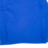 NIKE Basketball Mens T-Shirt Blue Long Sleeve USA XL