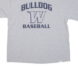 CHAMPION Bulldog Baseball Mens T-Shirt Grey USA XL