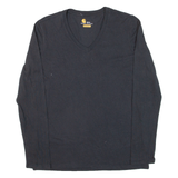 CARHARTT Relaxed Fit Womens T-Shirt Black Long Sleeve V-Neck M