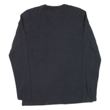 CARHARTT Relaxed Fit Womens T-Shirt Black Long Sleeve V-Neck M