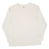 CARHARTT Mens T-Shirt Beige Long Sleeve L