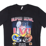 Super Bowl 02.13.22 Mens T-Shirt Black USA L