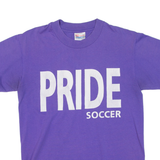 HANES Pride Soccer Womens T-Shirt Purple S