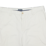 NAUTICA Mens Chino Shorts Cream XL W38