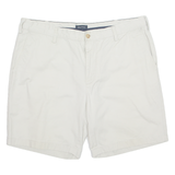 NAUTICA Mens Chino Shorts Cream XL W38