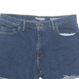 WRANGLER Cut Off Womens Denim Shorts Blue XL W38