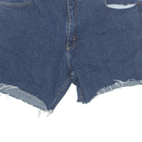 WRANGLER Cut Off Womens Denim Shorts Blue XL W38