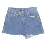 LEVI'S Cut Off 516 Womens Denim Shorts Blue M W29