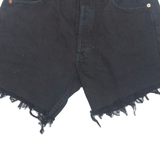 LEVI'S Cut Off 501 Womens Denim Shorts Black M W28