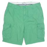 NAUTICA Mens Cargo Shorts Green XL W40