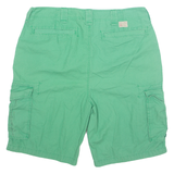 NAUTICA Mens Cargo Shorts Green XL W40