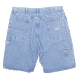 WRANGLER Carpenter Mens Denim Shorts Blue L W36