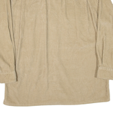 SCANDIA WOODS Mens Corduroy Shirt Beige Long Sleeve L