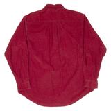 NAUTICA Mens Corduroy Shirt Red Long Sleeve L