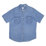 LEVI'S Relaxed Mens Denim Shirt Blue M