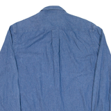 CROFT & BARROW Mens Denim Shirt Blue Long Sleeve M