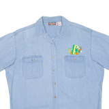 NORTHCREST Womens Denim Shirt Blue XL