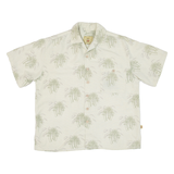 JOE MARLIN Mens Hawaiian Shirt Beige Floral M