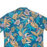 HAWAII BLUES Mens Hawaiian Shirt Blue Floral XL