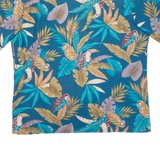 HAWAII BLUES Mens Hawaiian Shirt Blue Floral XL