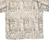 CASUAL CLASSICS Mens Hawaiian Shirt Beige Crazy Pattern L