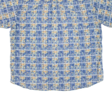 CAMBRIDGE CLASSICS Mens Hawaiian Shirt Blue Crazy Pattern XL