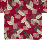 HOLLIS RIVER Tall Mens Hawaiian Shirt Red Floral XL