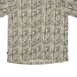 GALYANS Mens Hawaiian Shirt Green Crazy Pattern XL