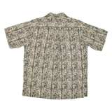 GALYANS Mens Hawaiian Shirt Green Crazy Pattern XL