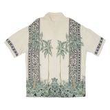 PIERRE CARDIN Mens Hawaiian Shirt Beige Floral XL