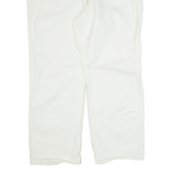 DICKIES Carpenter Workwear Mens Trousers White Regular Straight W46 L30