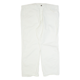 DICKIES Carpenter Workwear Mens Trousers White Regular Straight W46 L30