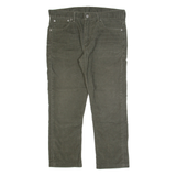 LEVI'S 511 Mens Corduroy Trousers Brown Slim Straight W34 L25