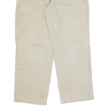 CHEROKEE Chino Mens Corduroy Trousers Beige Regular Straight 90s W36 L23