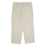 CHEROKEE Chino Mens Corduroy Trousers Beige Regular Straight 90s W36 L23