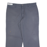 DICKIES Workwear Mens Trousers Grey Regular Straight W40 L30