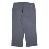 DICKIES Workwear Mens Trousers Grey Regular Straight W40 L30