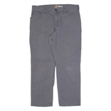 CARHARTT Workwear Mens Trousers Grey Relaxed Straight W35 L28