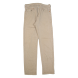 LEVI'S 505 Mens Trousers Beige Regular Tapered W30 L32